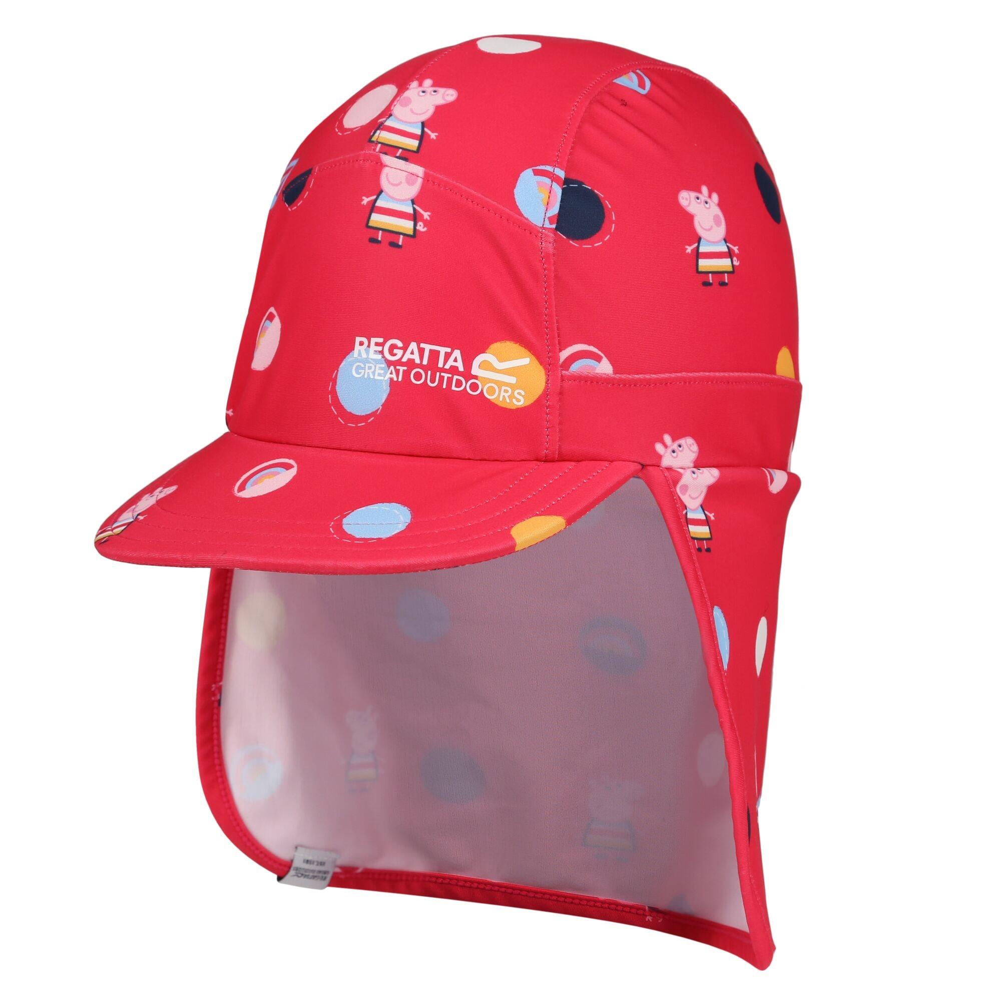 Childrens/Kids Peppa Pig Neck Protector Cap (Bright Blush) 1/3