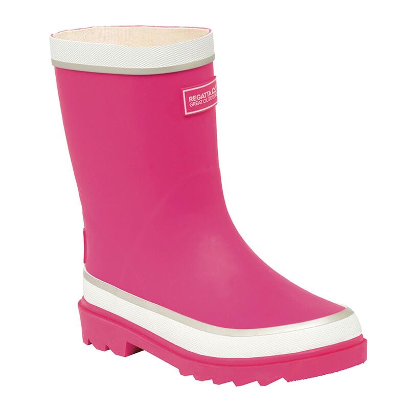 Great Outdoors Stivaletti Di Gomma Bambino Regatta Foxfire Jem Pink Bianco