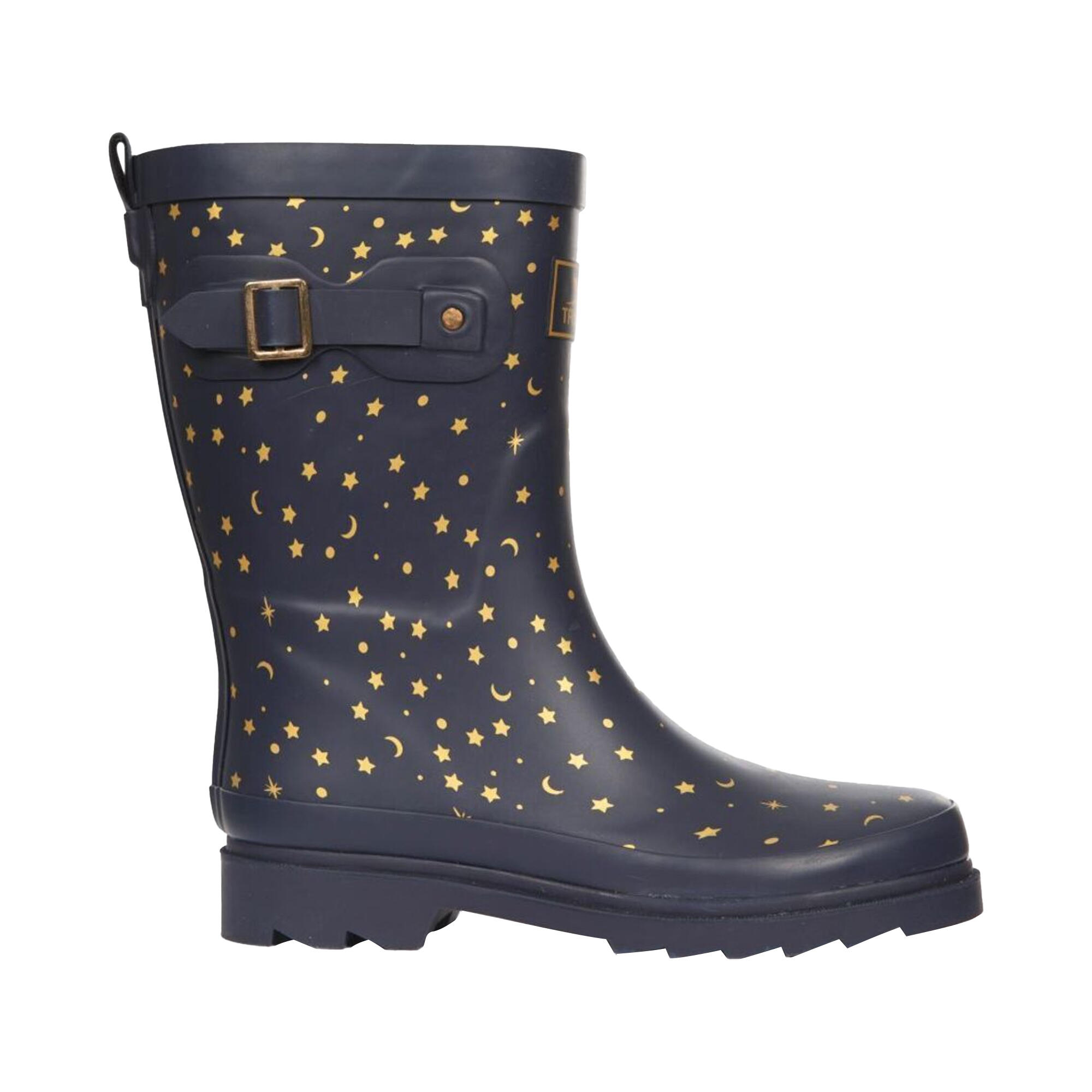 Gummistiefel "Celeste", bedruckt Damen Mitternachtsblau 4/5