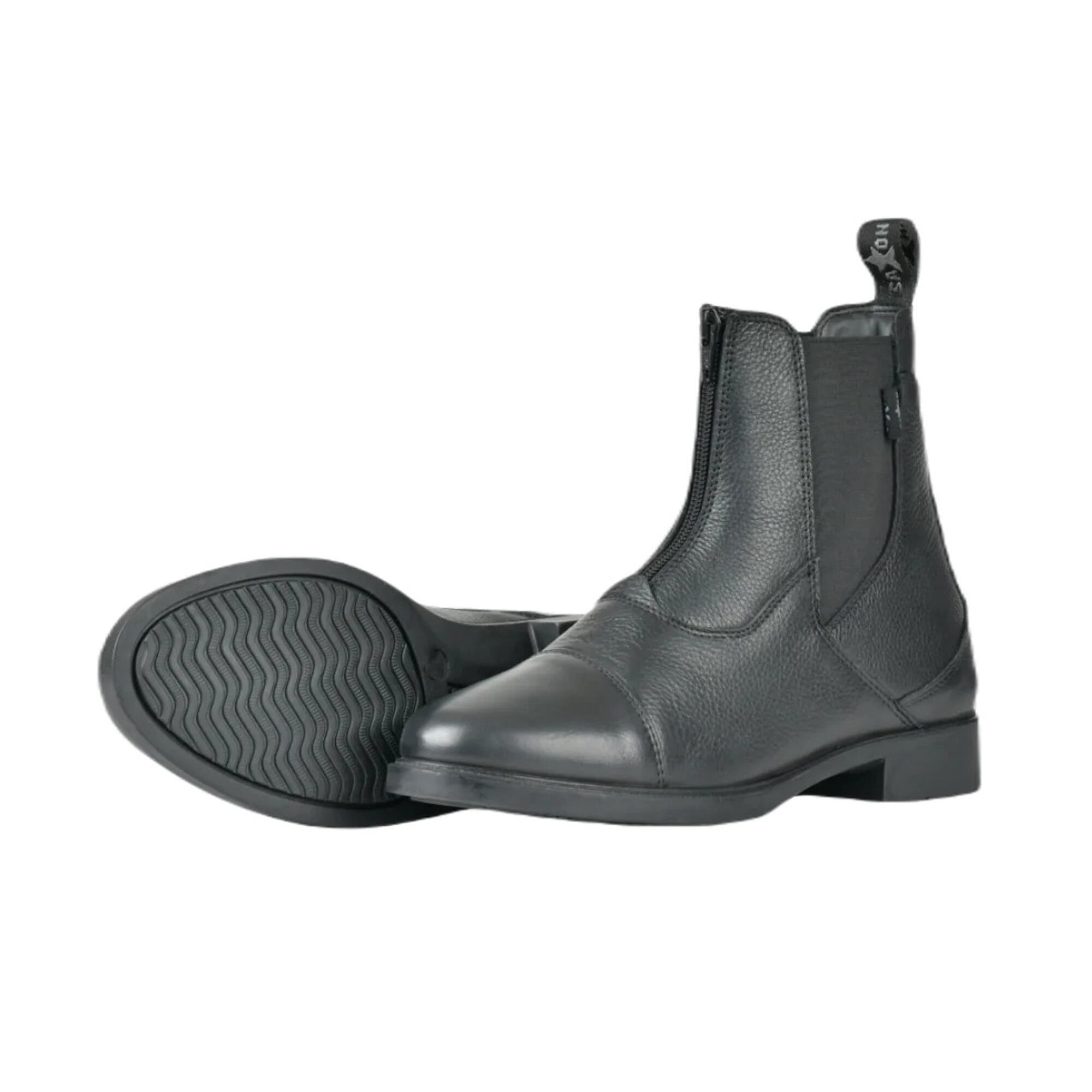 Unisex Adult Allyn Leather Zip Paddock Boots (Black) 3/3
