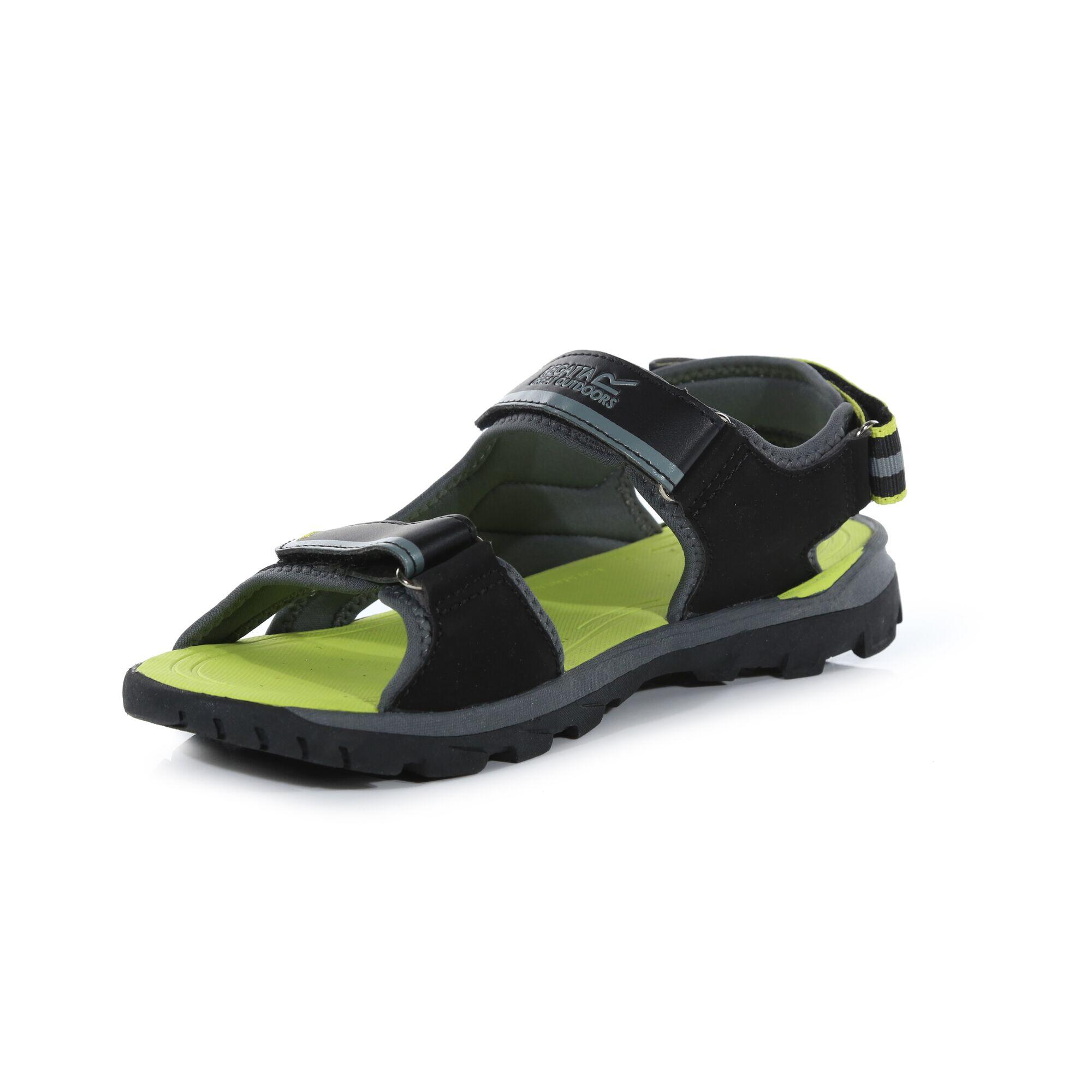 Kota Drift Men's Walking Sandals - Black / Kiwi 4/6