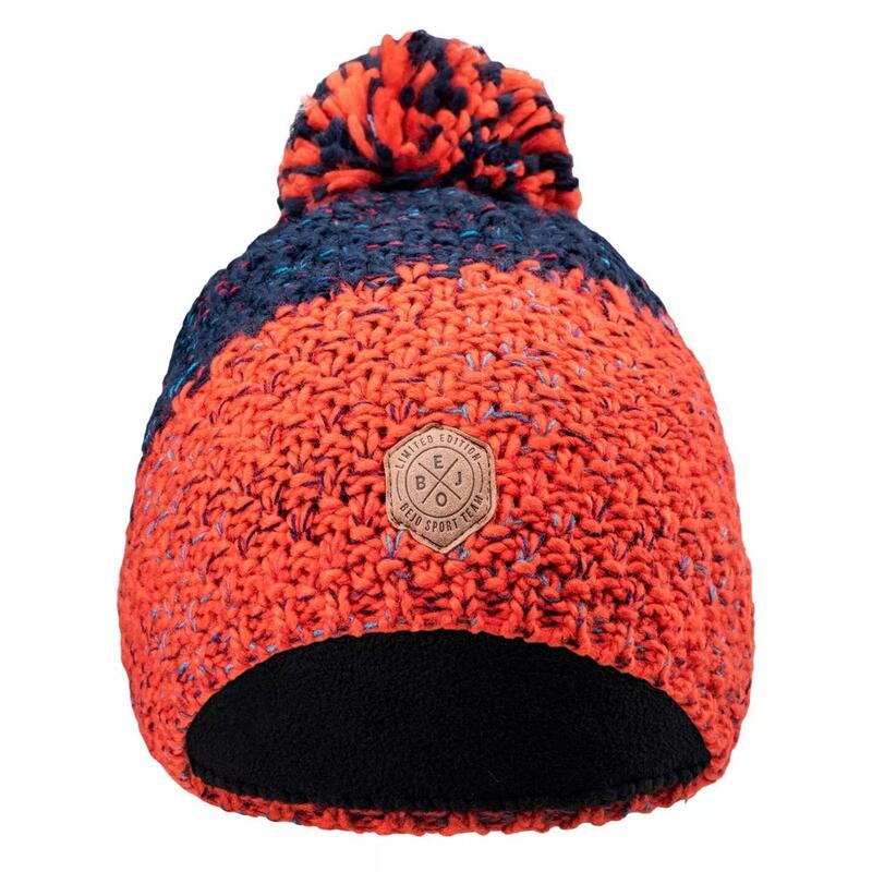 Bonnet Polaire TCP The Children's Place - Orange/Marine - Chaud Et Doux - Tailles S/M (4-7 Ans) Ou L/XL (8+ Ans)