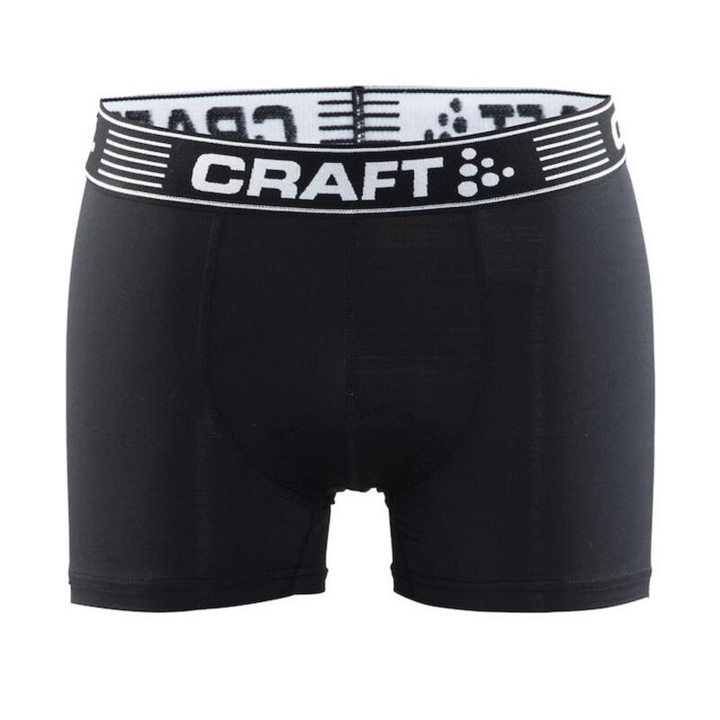 "Greatness" Boxershorts für Radfahren Herren Schwarz/Weiß