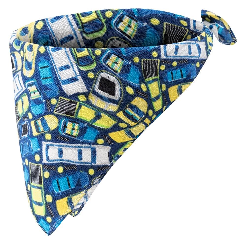 BEJO Jongens Lana Cars Bandana (Blauw/Geel)