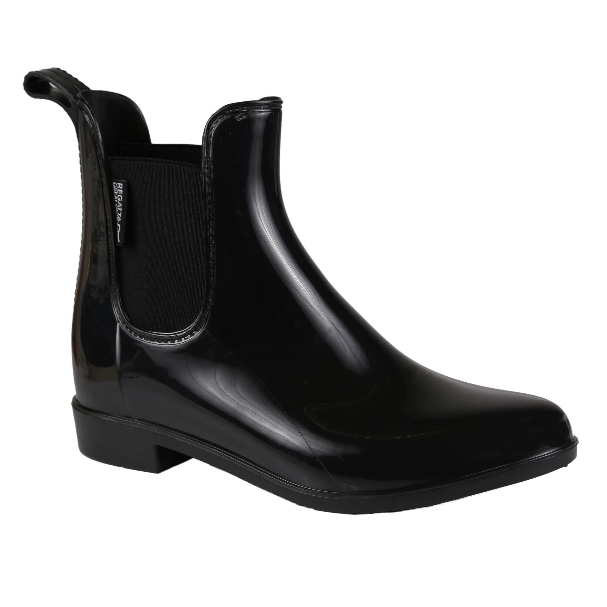 HARRIETT Women's Rain Boots (Black)