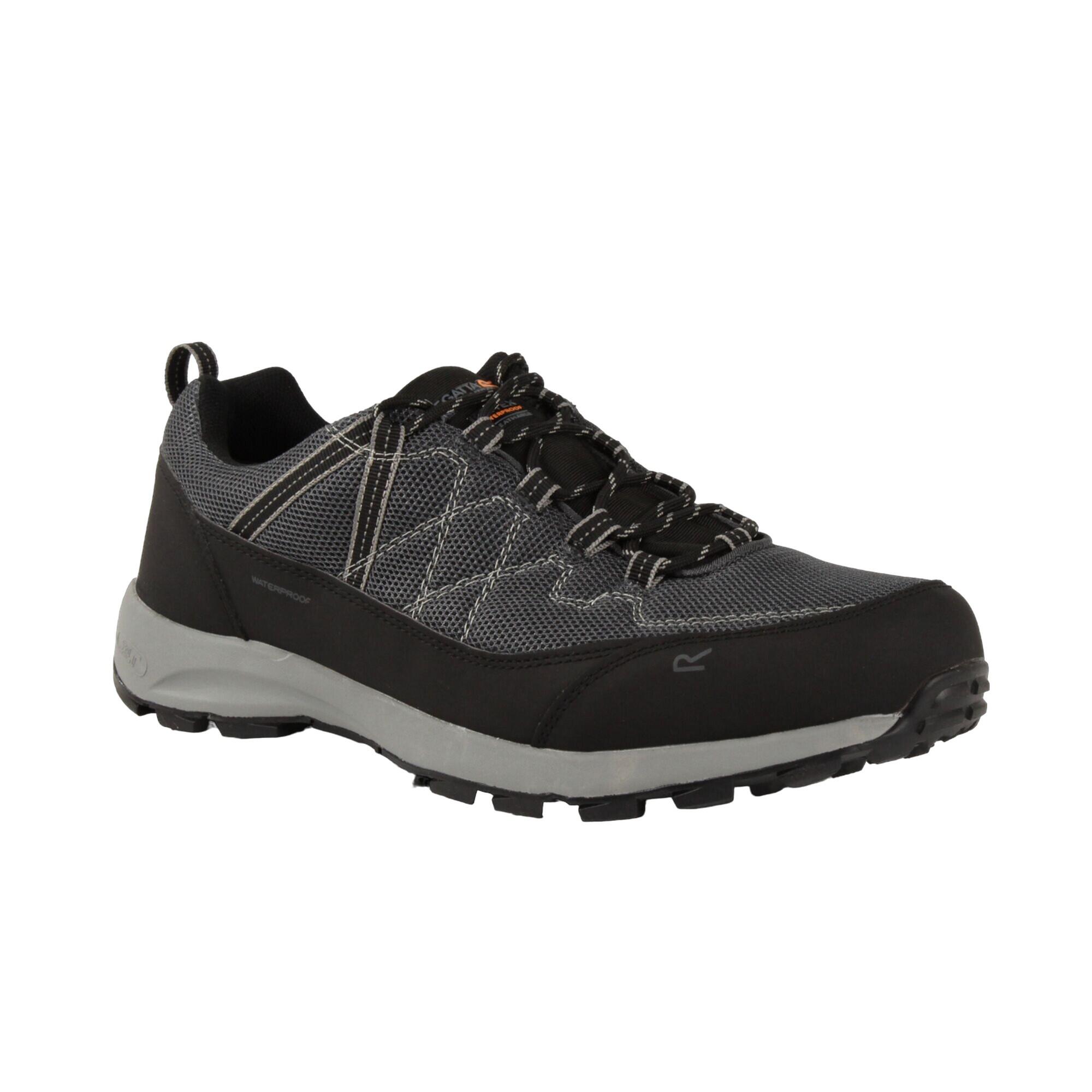 REGATTA Mens Samaris Lite II Low Walking Boots (Black/Dark Steel)