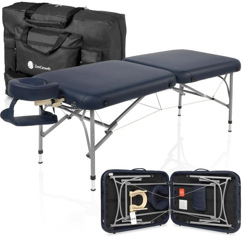 Table de massage bleu-marine de 71cm - ZENGROWTH (mod.Artarmon II)