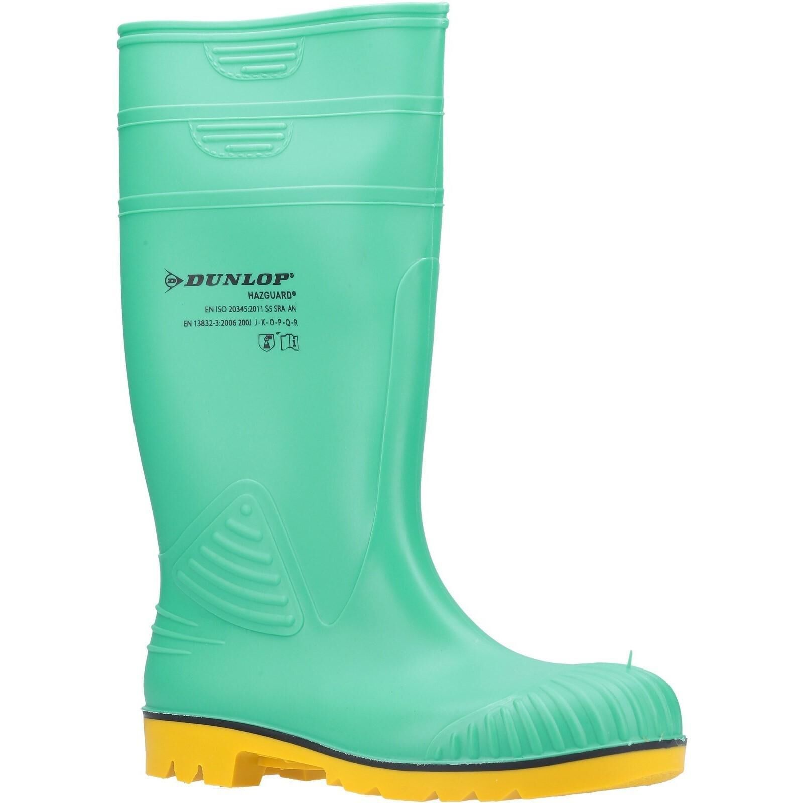 DUNLOP Mens Acifort HazGuard Wellington Boots (Green/Yellow)