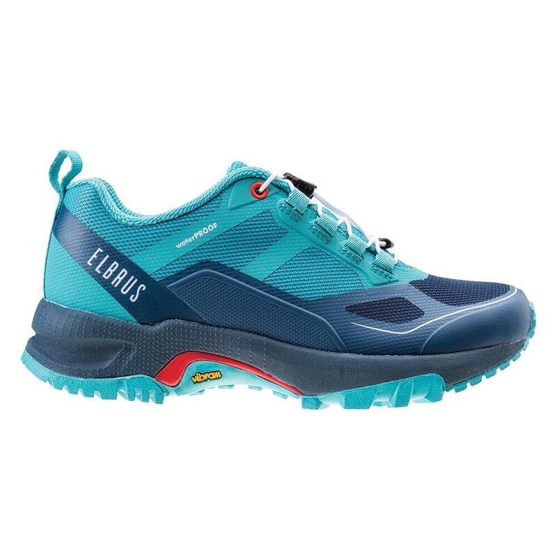 Dames Eltero Waterdichte Wandelschoenen (Blauw/Navy/Hibiscus)