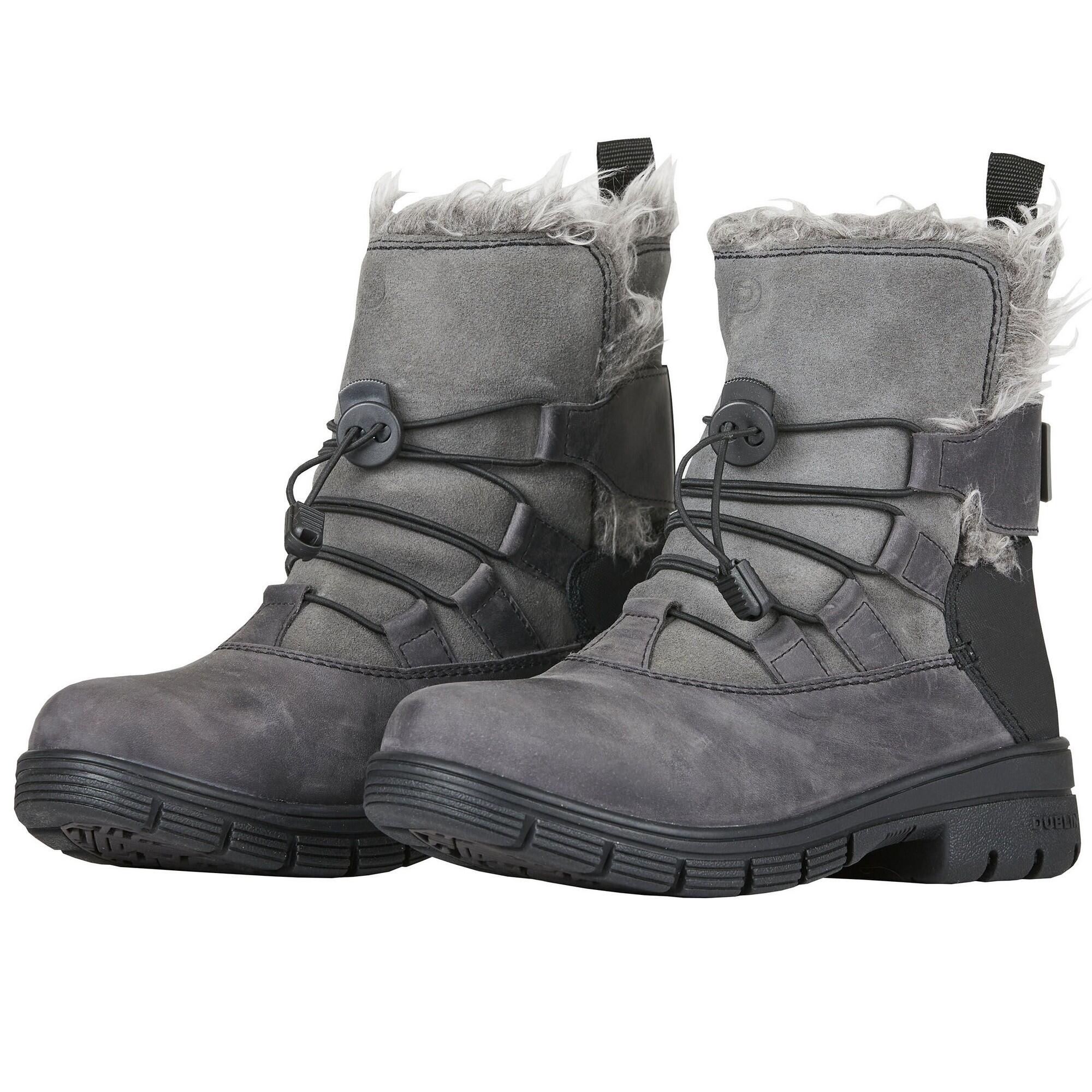 Unisex Adult Boyne Leather Country Boots (Grey) 1/4