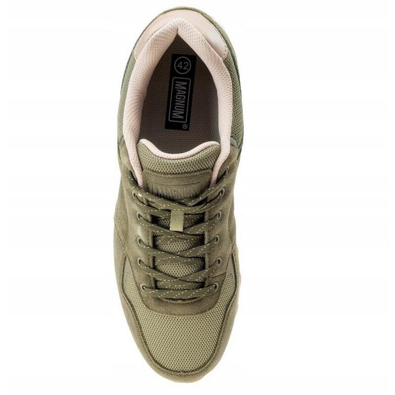 Heren Radan Suède Trainers (Olijf/Donker Beige)