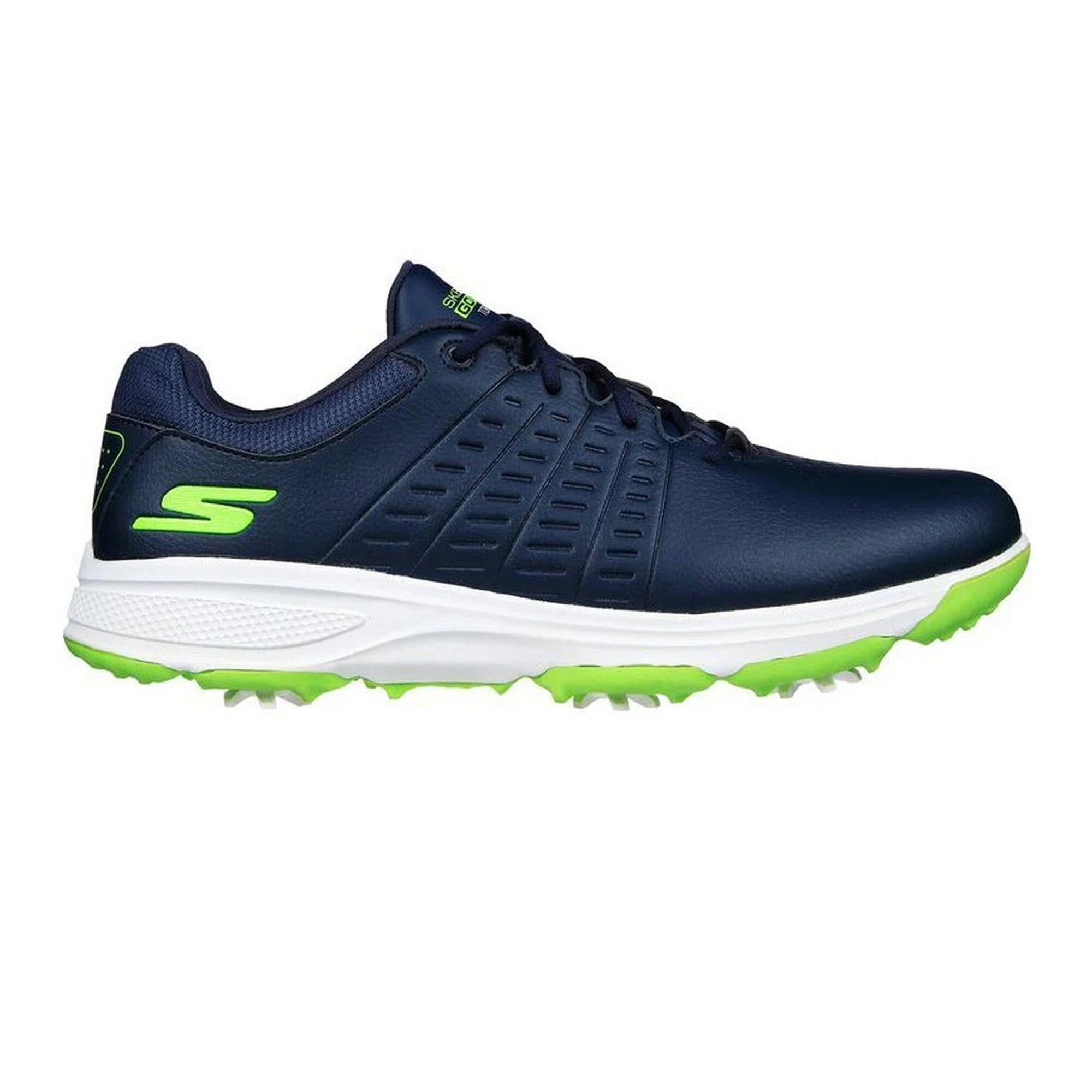 Mens Go Golf Torque 2 Shoes (Navy/Lime) 2/5