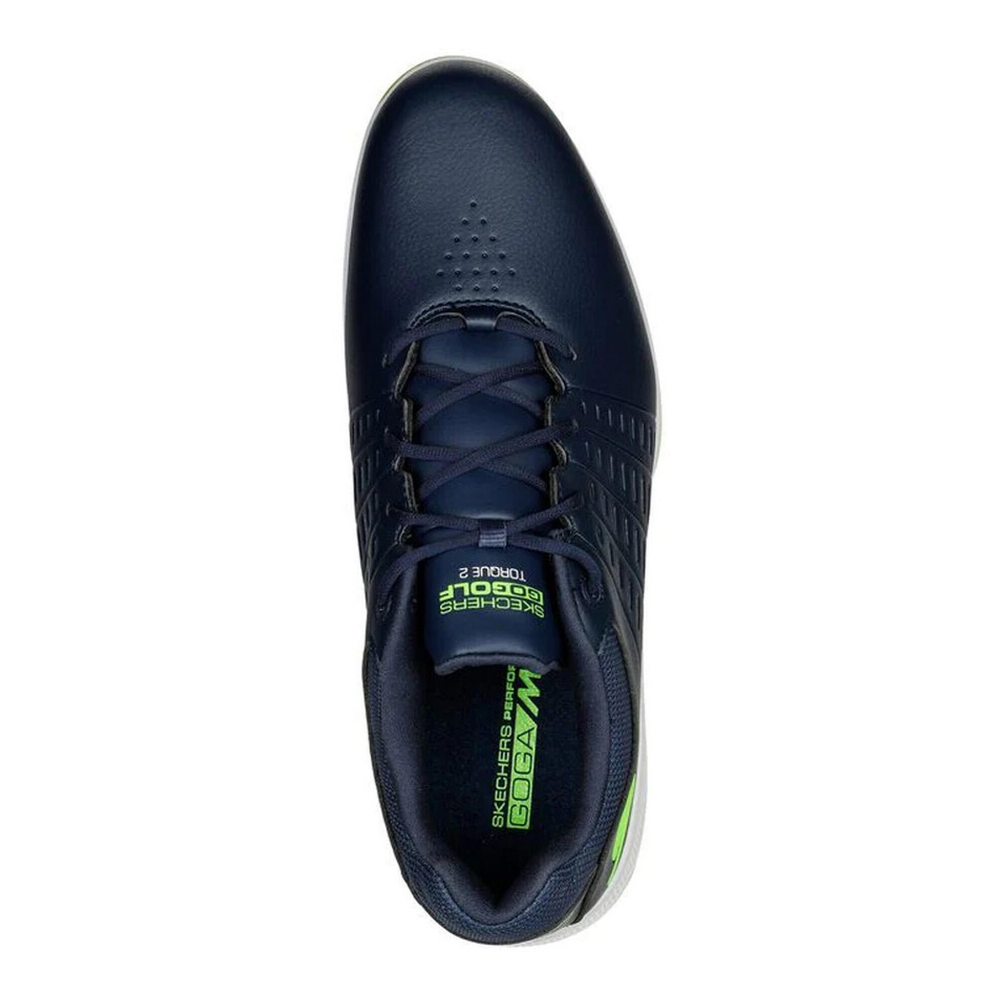 Mens Go Golf Torque 2 Shoes (Navy/Lime) 3/5