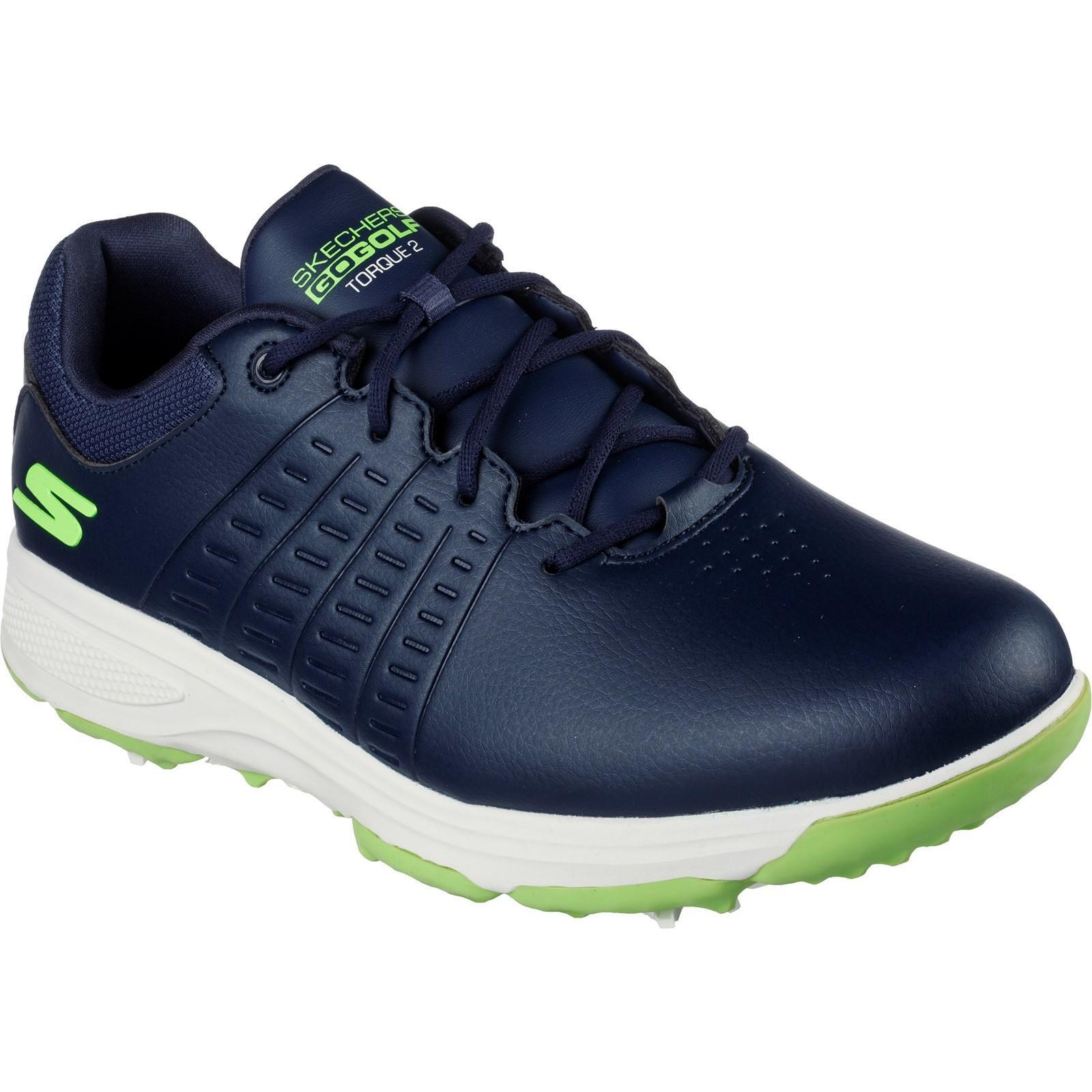 SKECHERS Mens Go Golf Torque 2 Shoes (Navy/Lime)