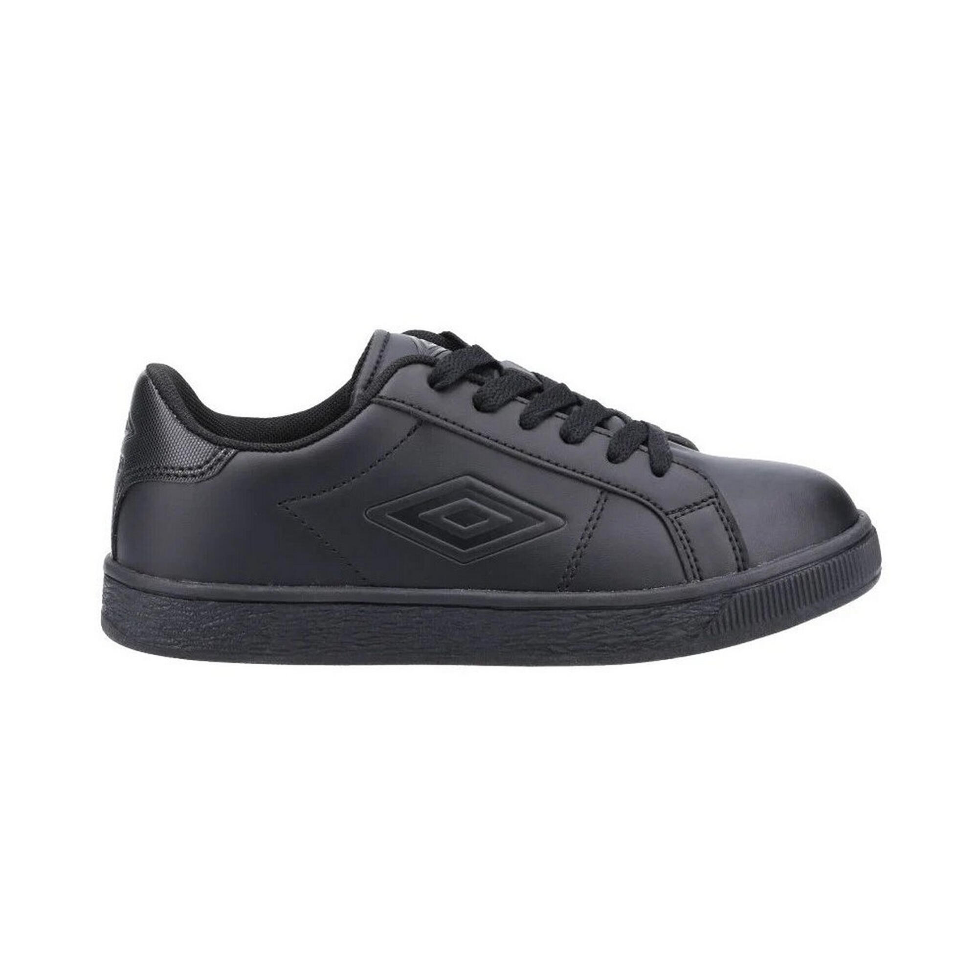 Childrens/Kids Medway Lace Trainers (Black) 1/4
