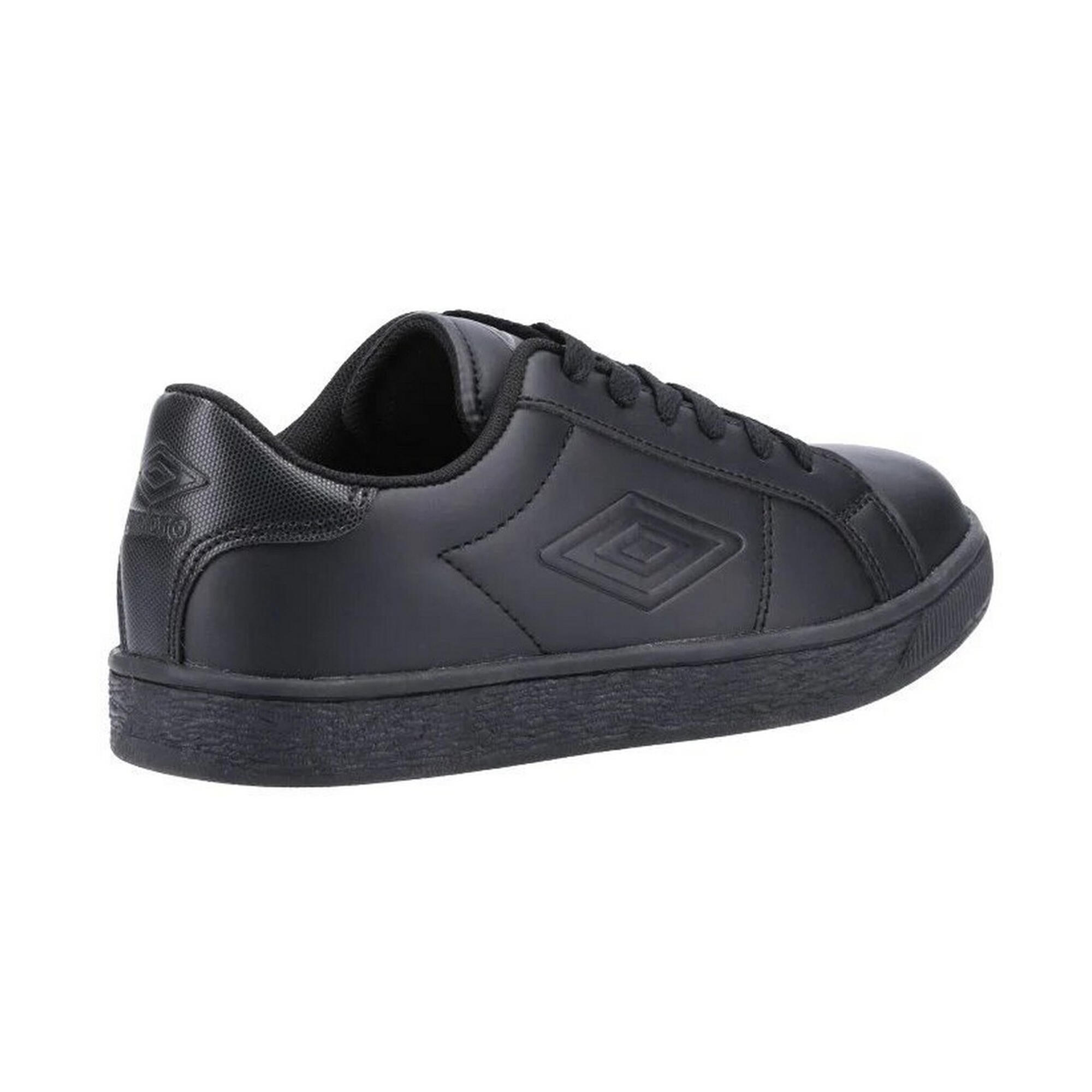 Childrens/Kids Medway Lace Trainers (Black) 2/4