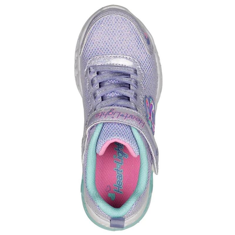 Sneaker "Flutter Heart Lights Bring Sparkle" Mädchen Lavendel/Blau/Pink