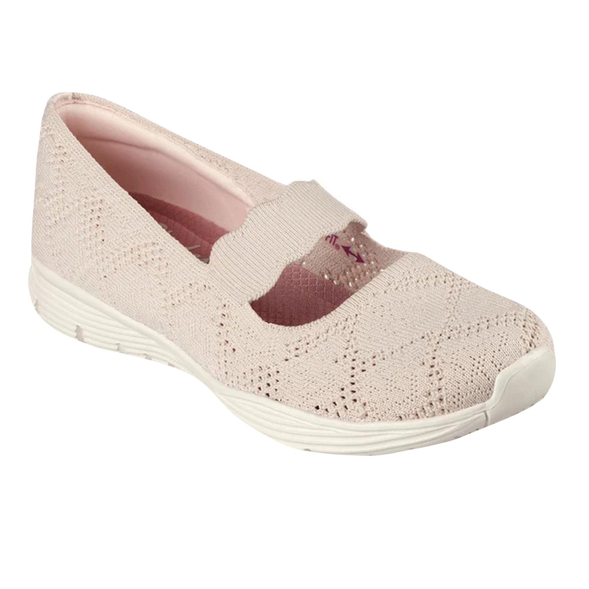 SKECHERS Womens/Ladies Seager Trainers (Light Pink)