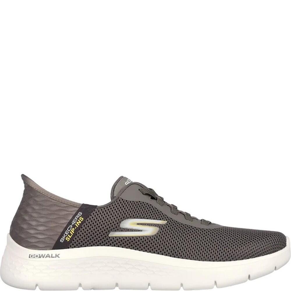 SKECHERS Mens Go Walk Hands Up Trainers (Brown)