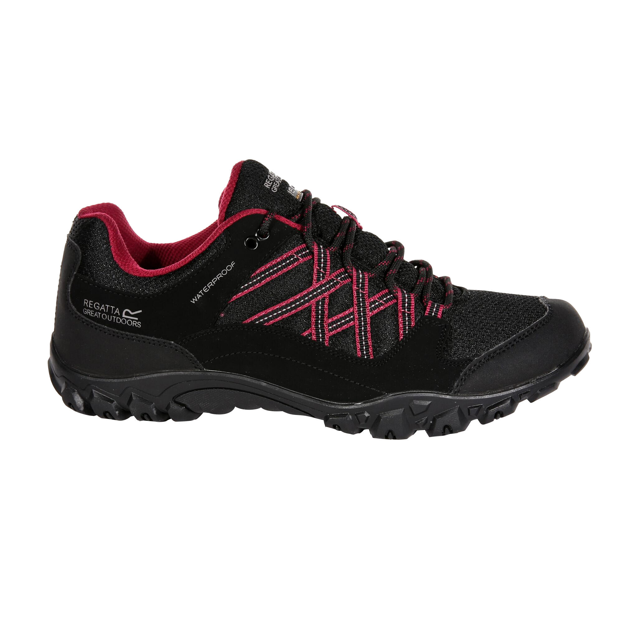 Chaussures De Marche EDGEPOINT Femme (Noir/bordeaux) 4/5