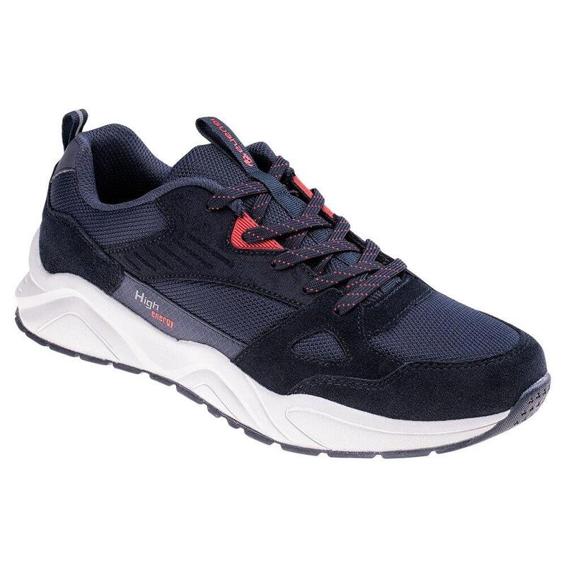 Scarpe Sportive Pelle Uomo Iguana Onavy Blu Navy Rosso