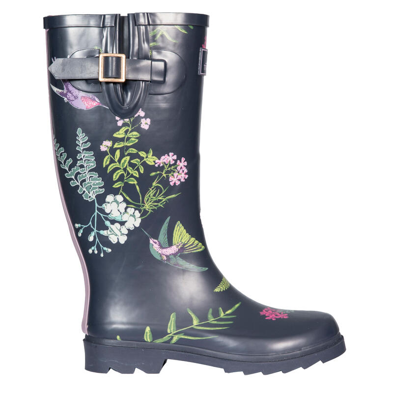 Gummistiefel Elena mit Muster Damen Kolibrimuster