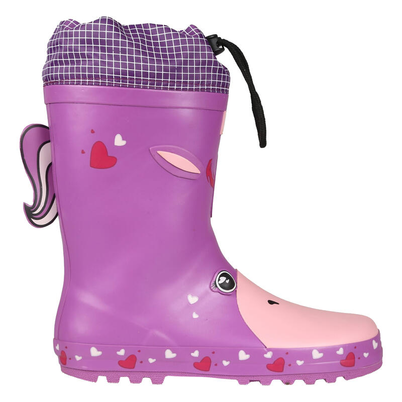 Gummistiefel, Einhorn Kinder Orchideen-Lila