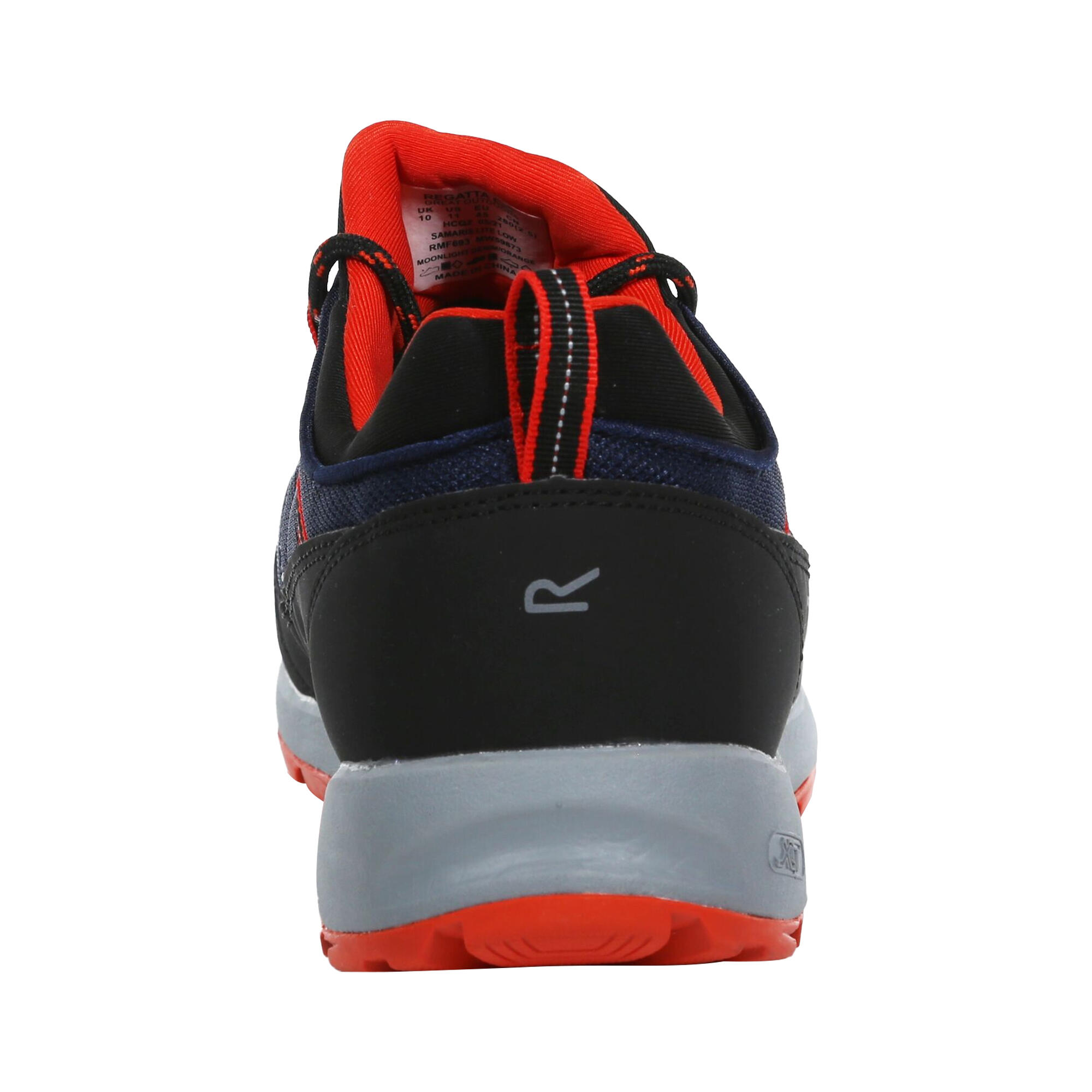 Mens Samaris Lite Walking Shoes (Moonlight Denim/Orange) 2/5