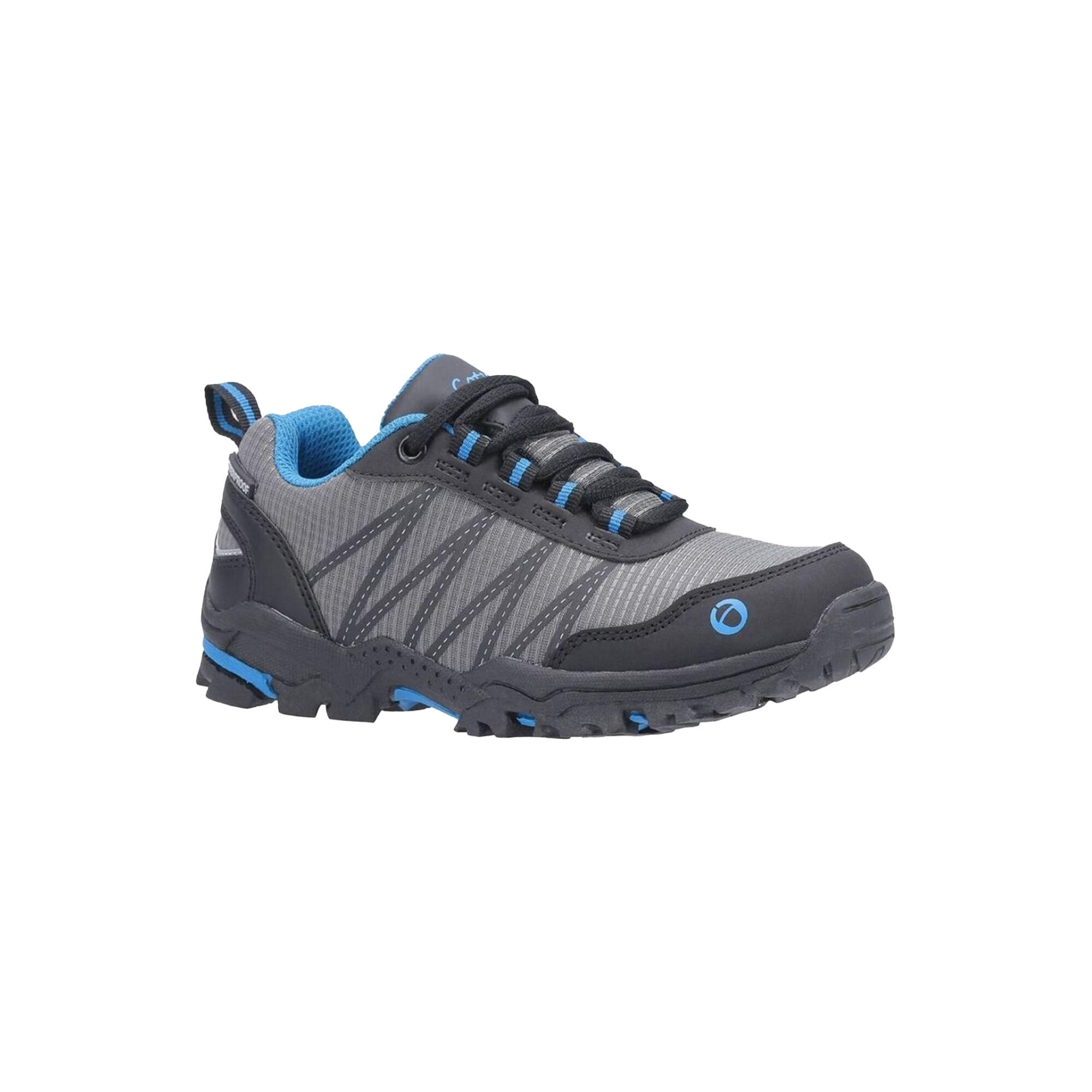 Childrens/Kids Little Dean Lace Up Hiking Waterproof Trainer (Blue/Grey) 1/4