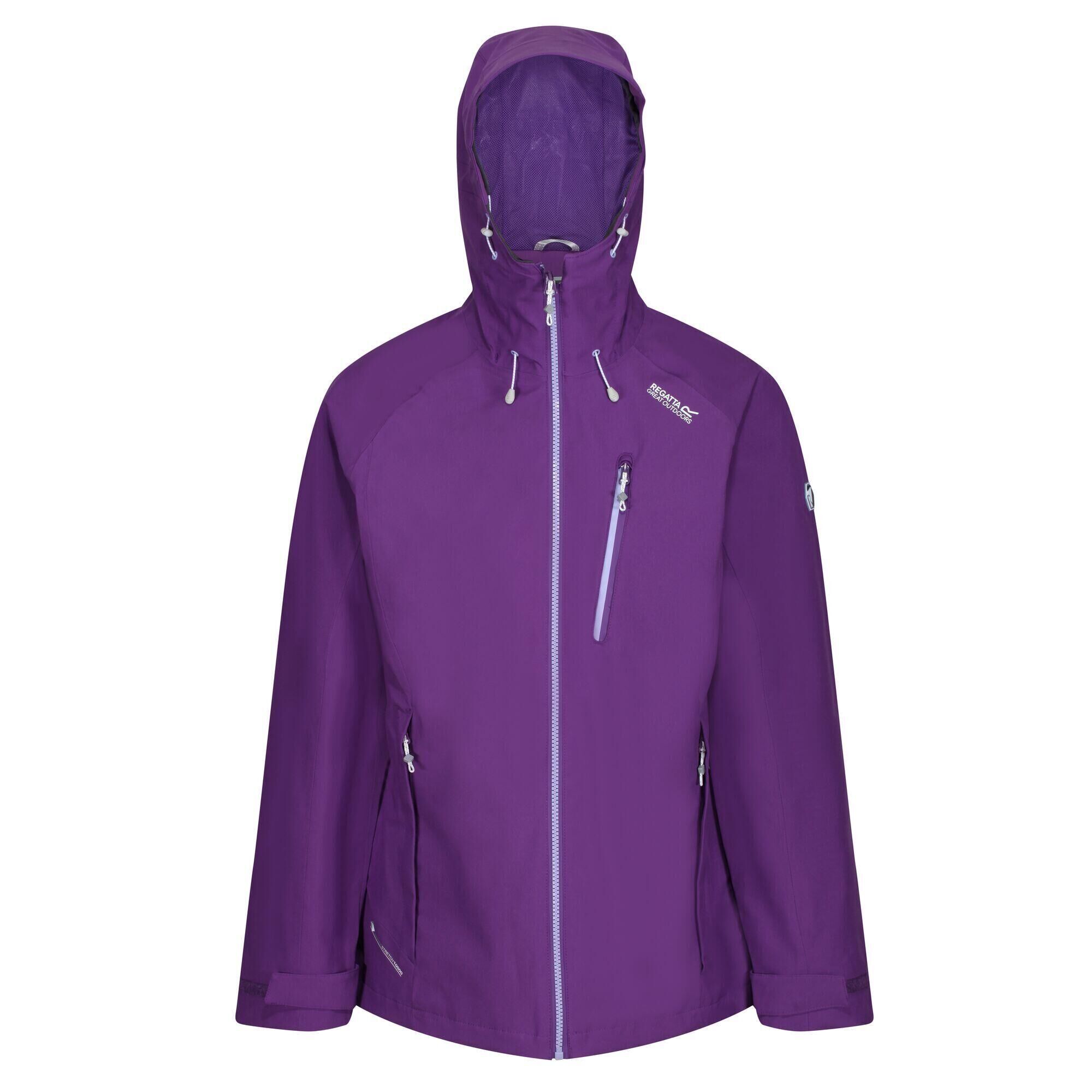 REGATTA Womens/Ladies Birchdale Waterproof Shell Jacket (Plum)