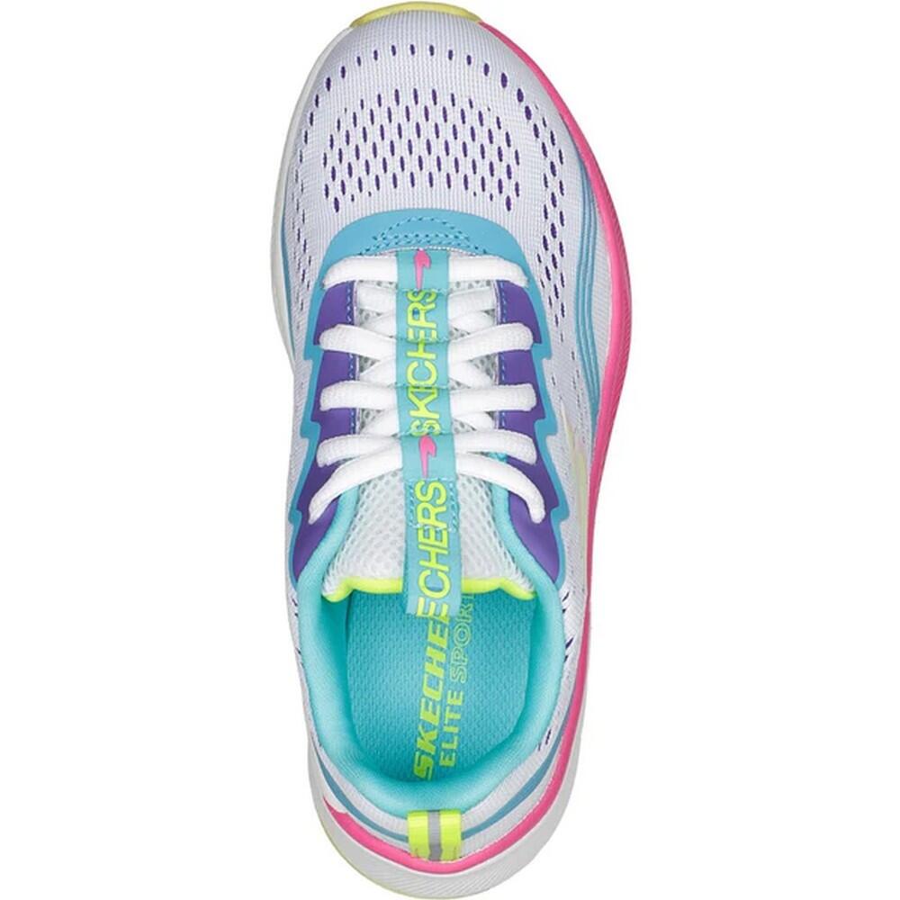 Girls Elite Squad Trainers (White/Multicoloured) 4/5