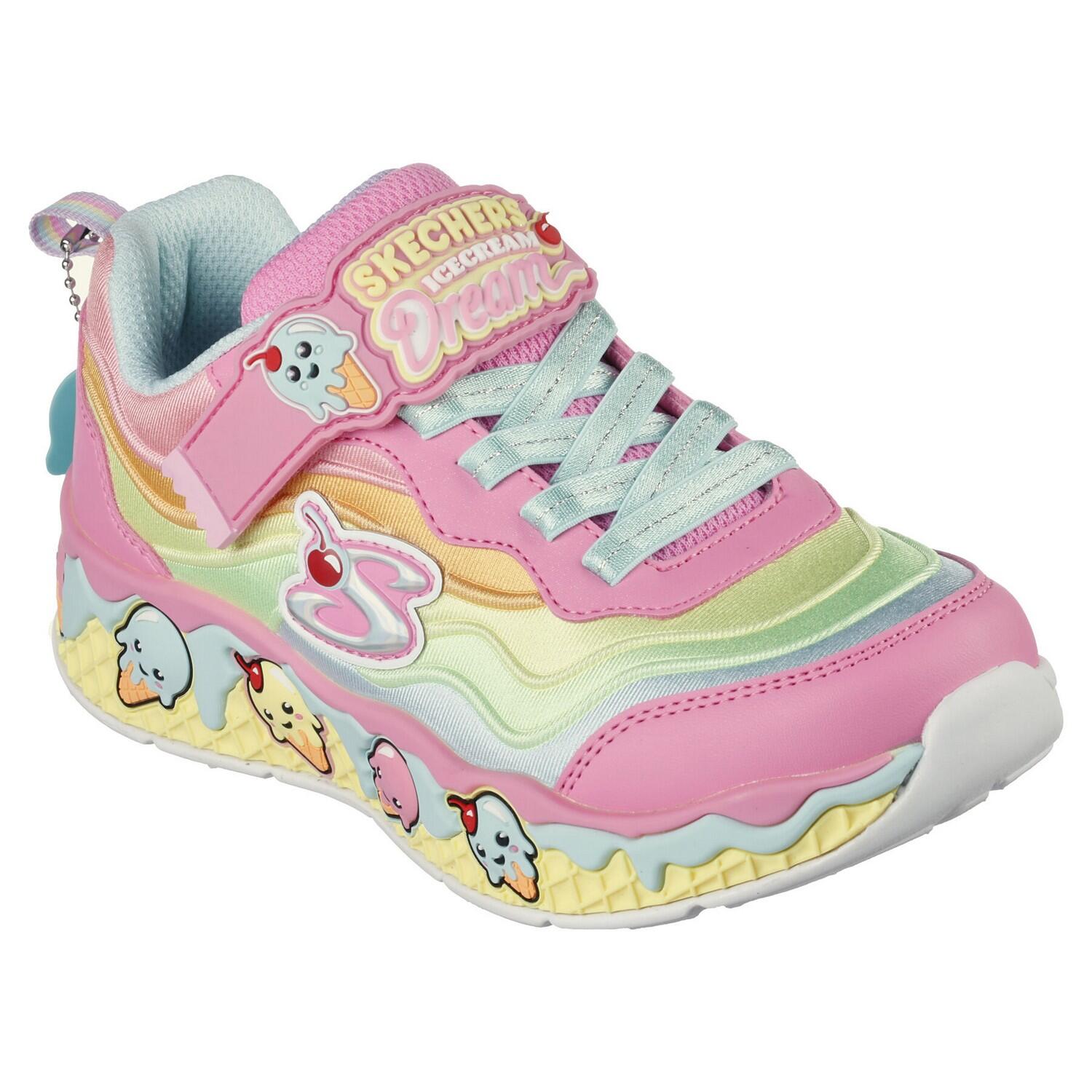 SKECHERS Girls Sundae Sweeties Trainers (Pink/Multicoloured)