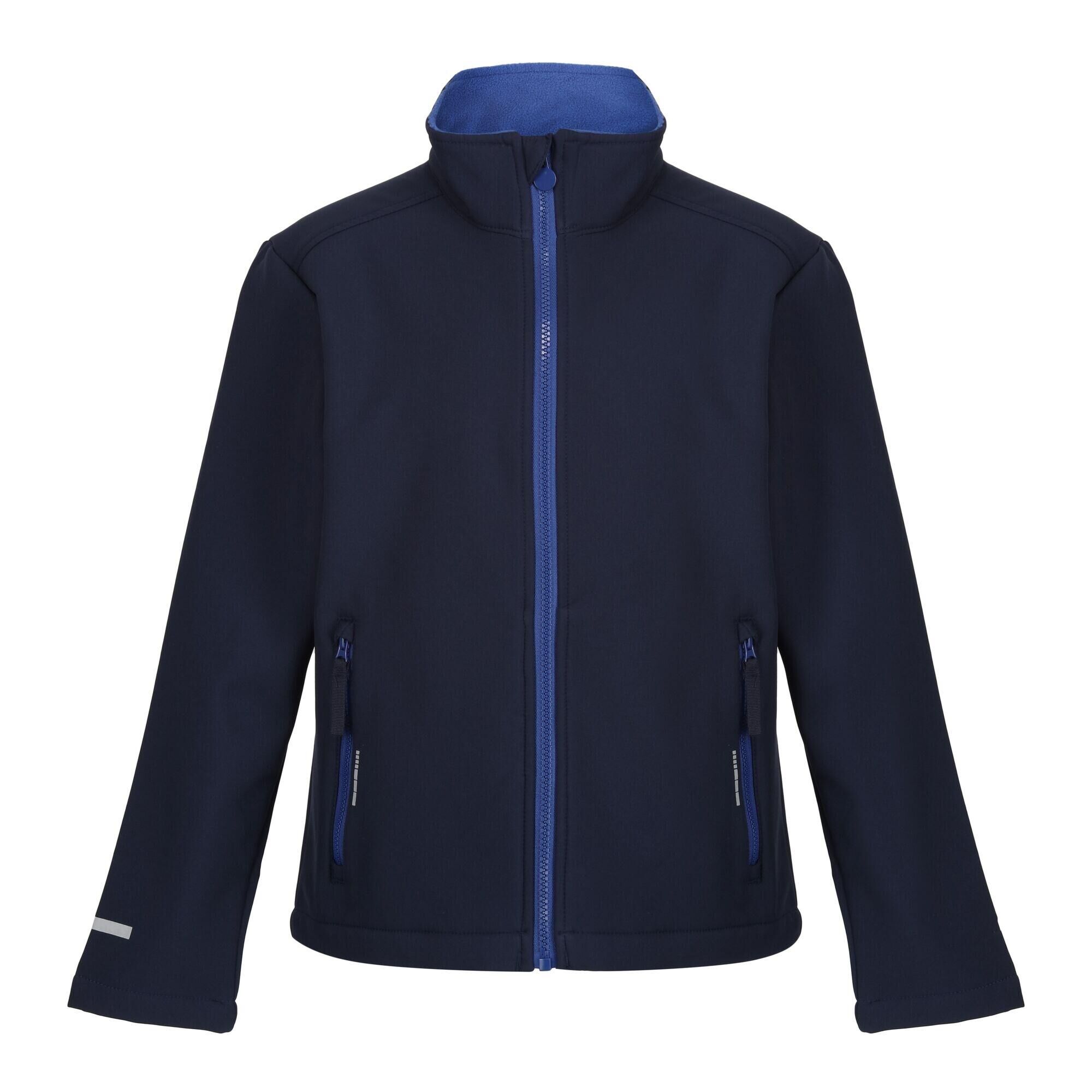 REGATTA Childrens/Kids Ablaze 2 Layer Soft Shell Jacket (Navy/New Royal)