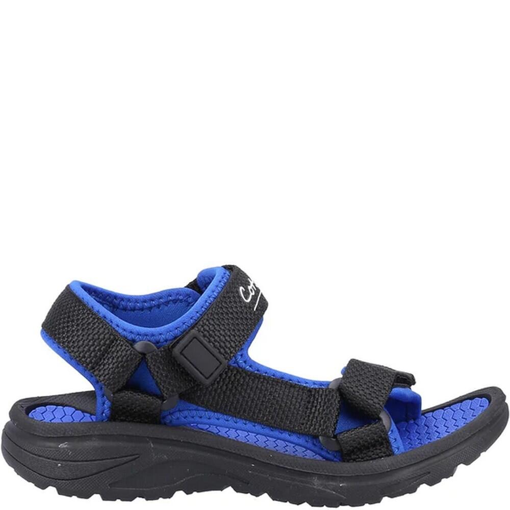 Childrens/Kids Bodiam Recycled Sandals (Black/Navy) 2/5