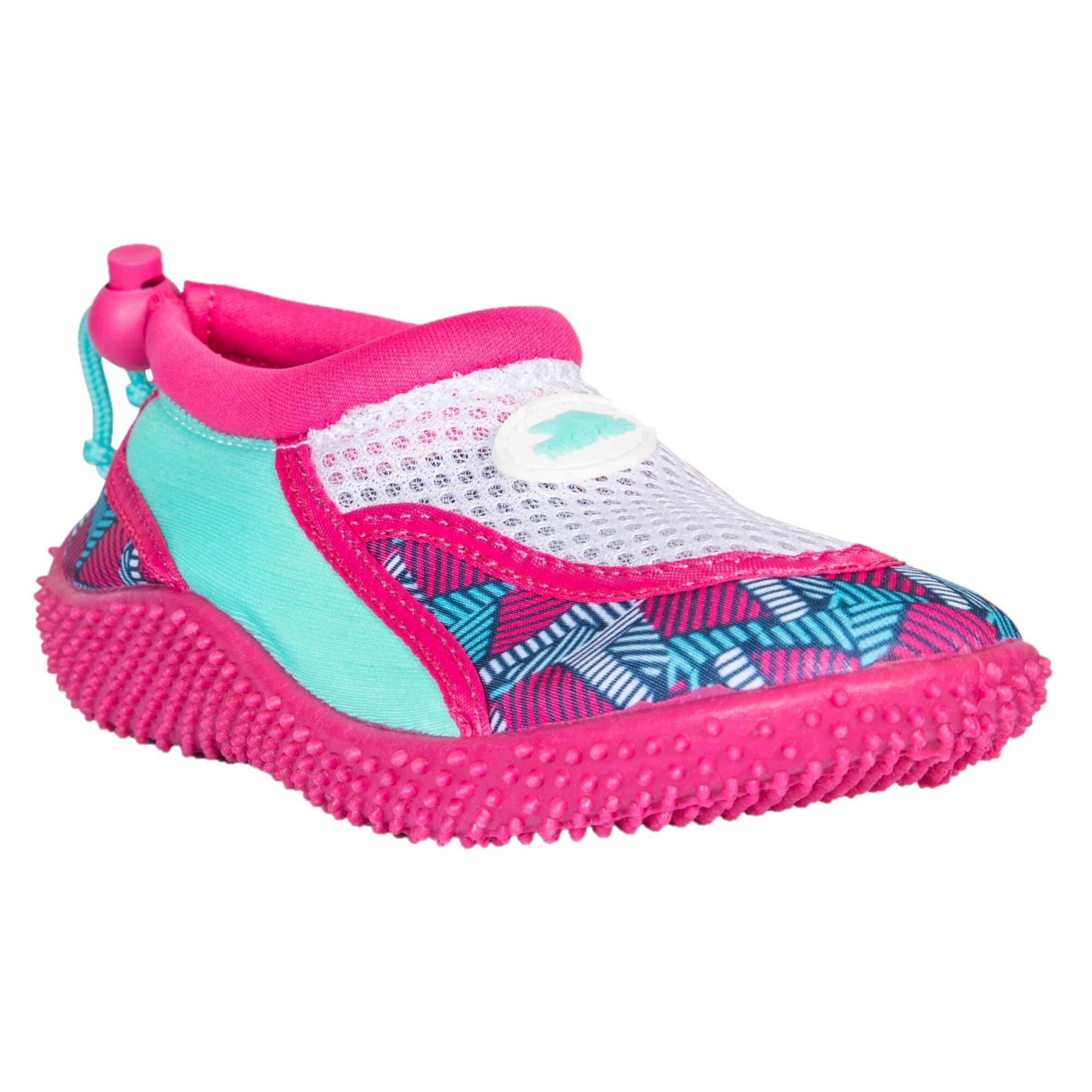 Calçado de Lula para Meninas Meninas Aqua Pink Lady Print