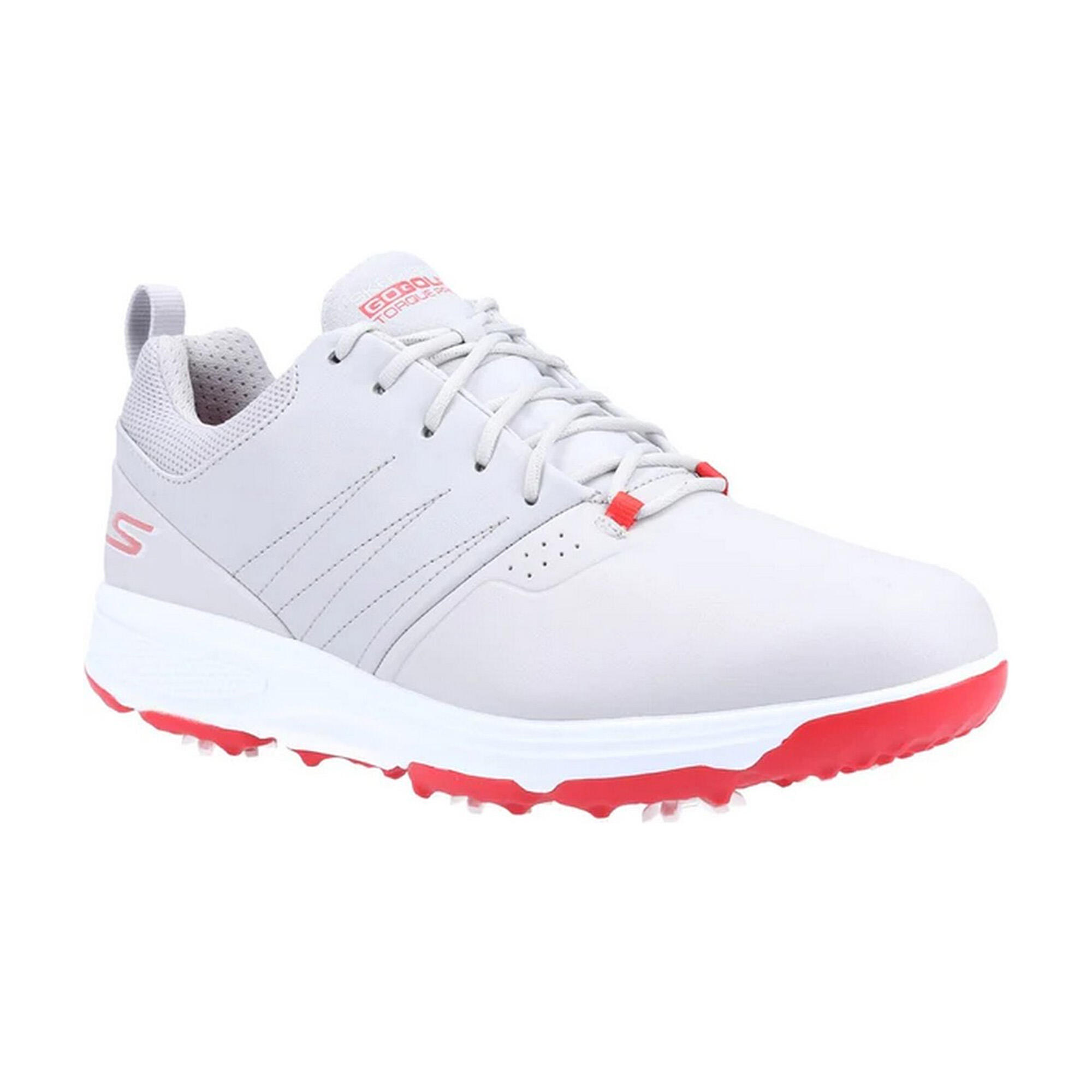 Mens Go Golf Torque Pro Leather Sports Shoes (Grey) 1/5