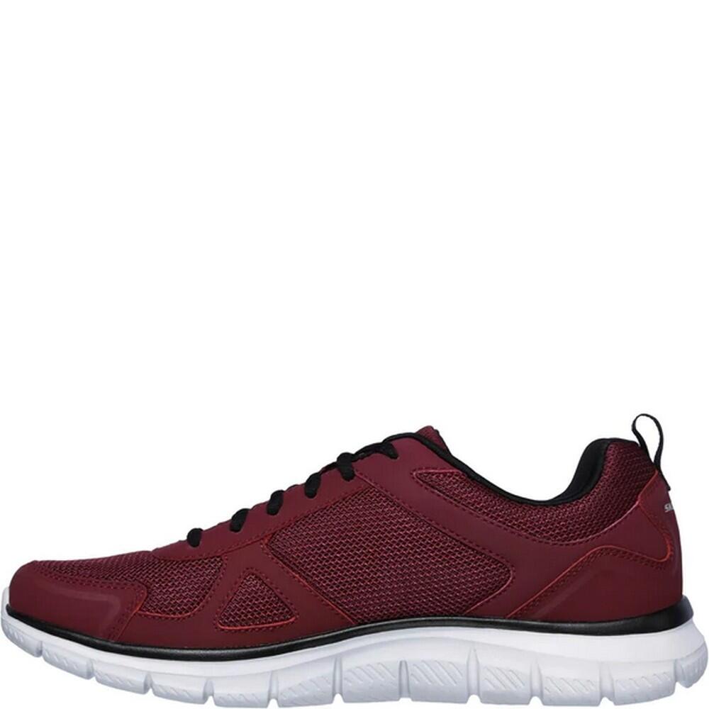 Mens Track Scloric Trainers (Burgundy/Black) 2/5