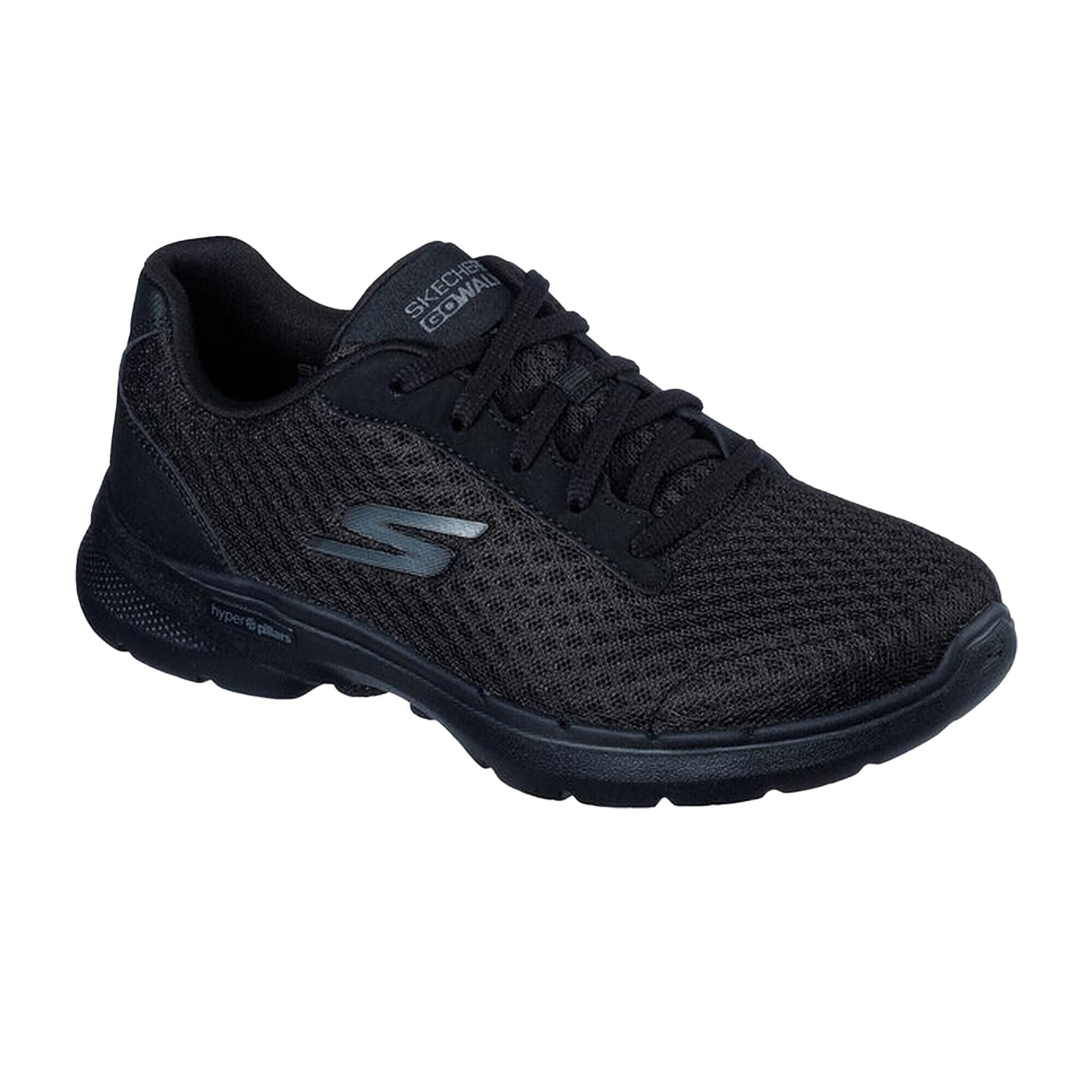 SKECHERS Womens/Ladies Go Walk 6 Iconic Vision Trainers (Black)