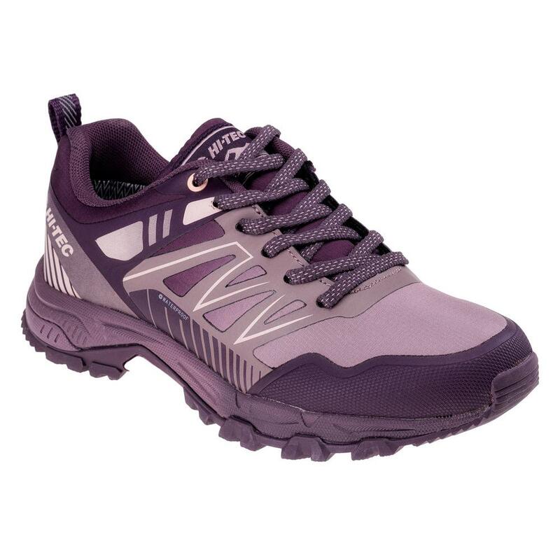 Zapatos de Senderismo de Impermeable Favet con Cordones para Mujer Violeta,