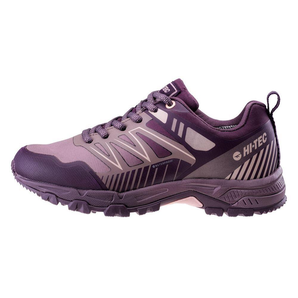 Scarpe Da Trekking Impermeabile Donna Hi-Tec Favet Violetto Viola Chiaro Sepia 3/4