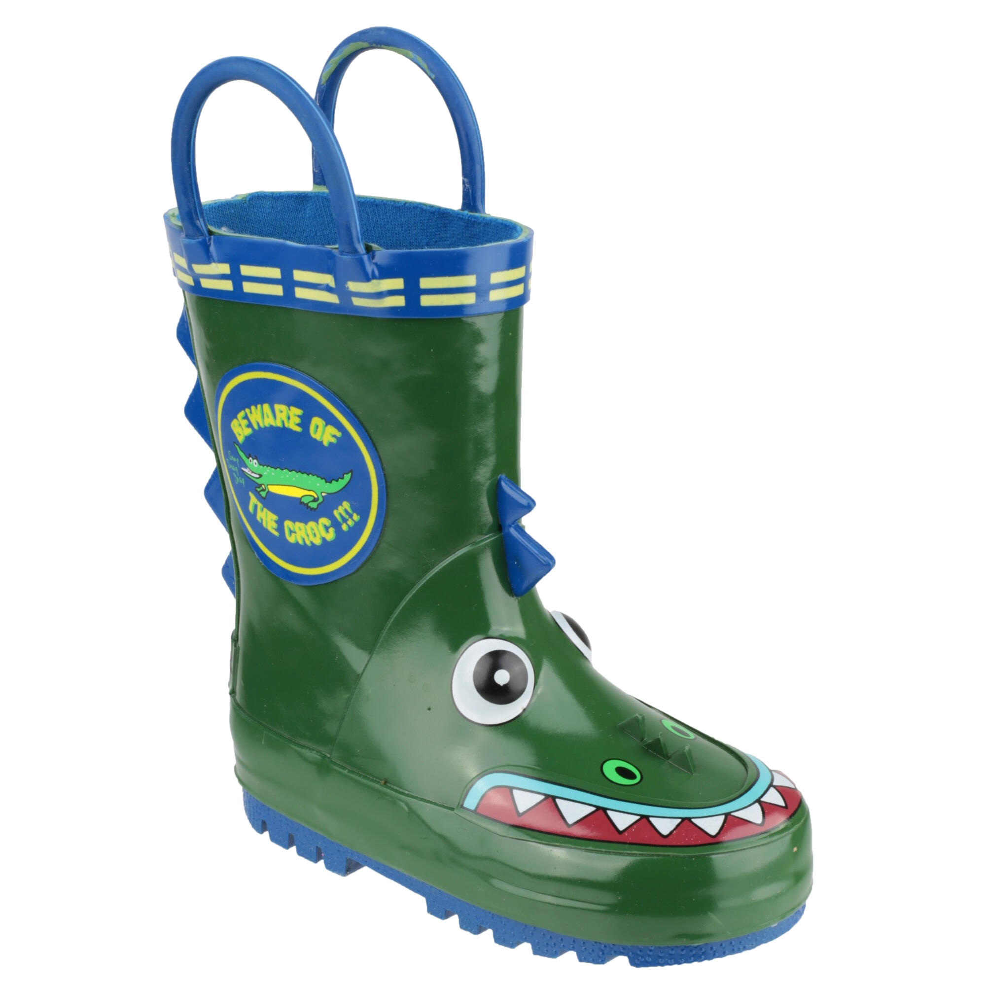 Boys' rubber boots (green / blue)