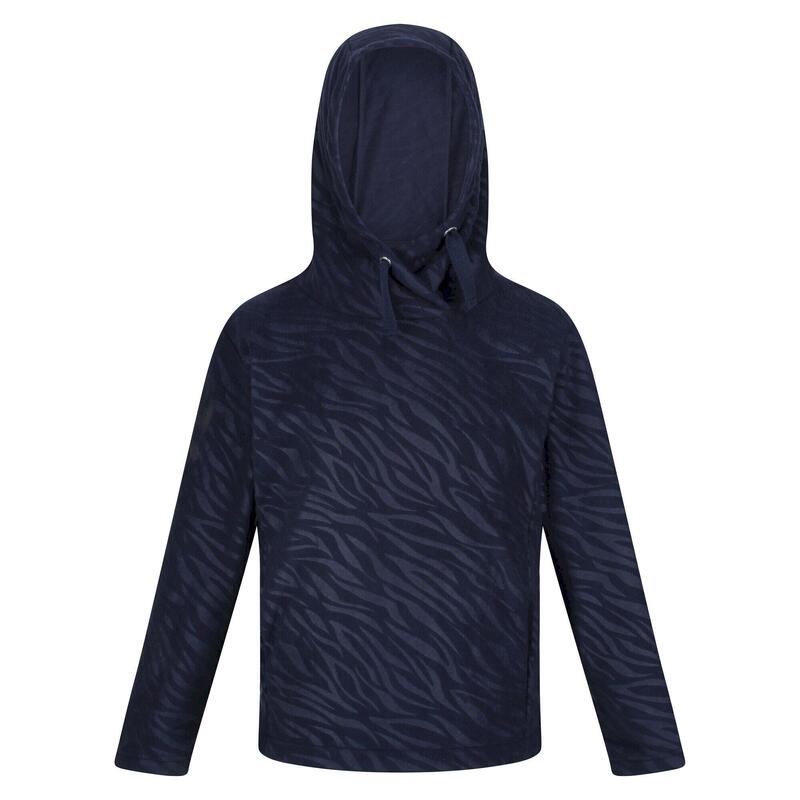 Felpa Con Cappuccio Stampa Zebrata Bambini Regatta Kalina Blu Navy