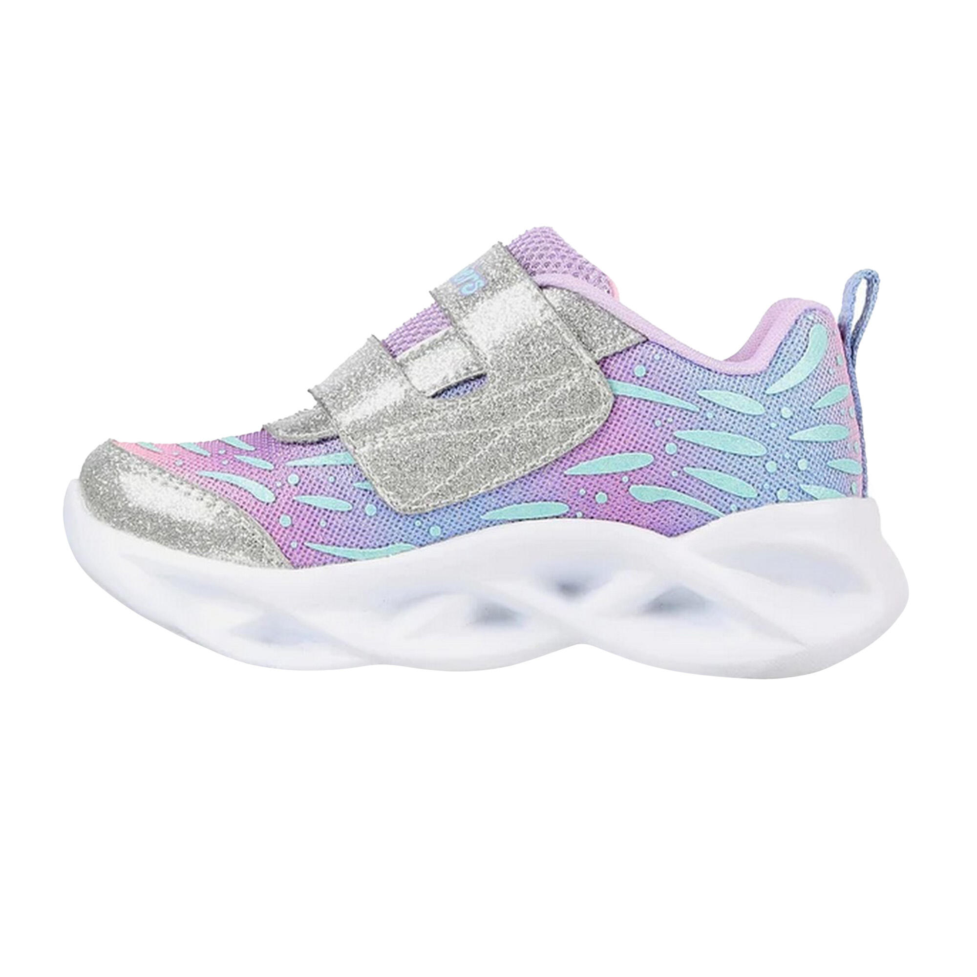 Baby Girls Twisty Brights Wingin´ It Trainers (Silver/Lavender) 2/5