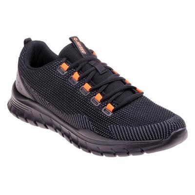 Heren haremi casual schoenen (zwart/donkergrijs/oranje)