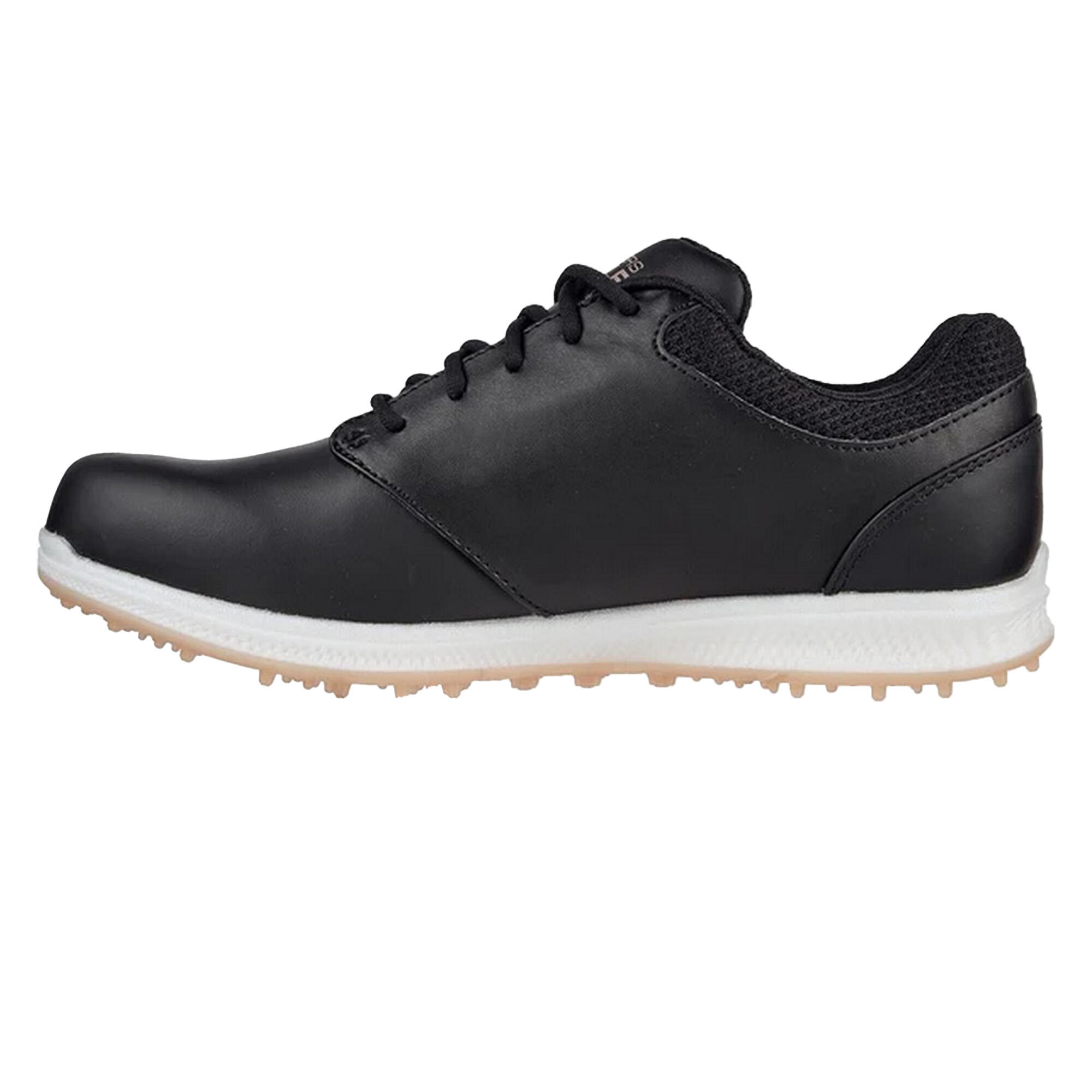 Womens/Ladies Go Golf Elite 4 Hyper Leather Golf Shoes (Black/Rose Gold) 2/5