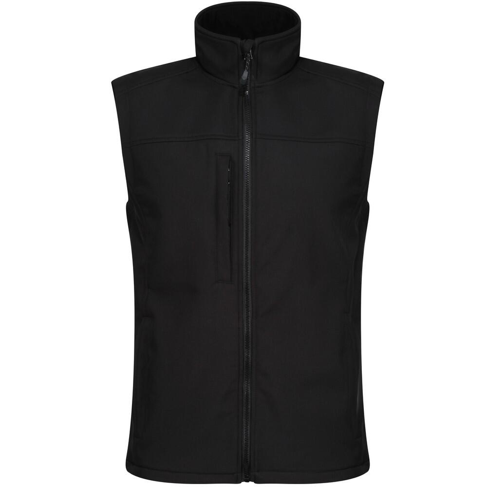 Mens Flux Softshell Bodywarmer / Sleeveless Jacket Water Repellent And Wind 1/5