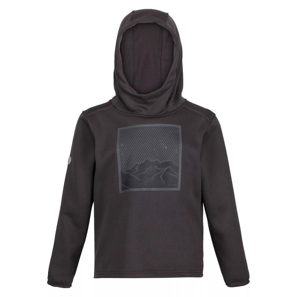 Childrens/Kids Highton Mountain Extol Stretch Hoodie (Dark Grey) 1/4