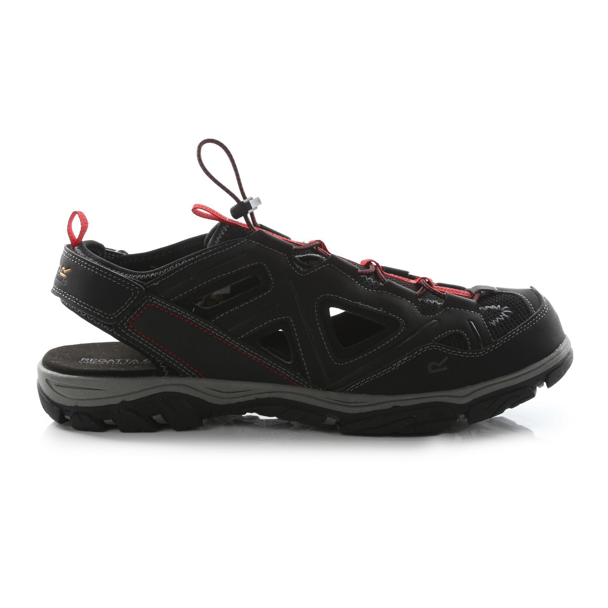 Mens Westshore III Walking Shoes (Black/True Red) 3/5