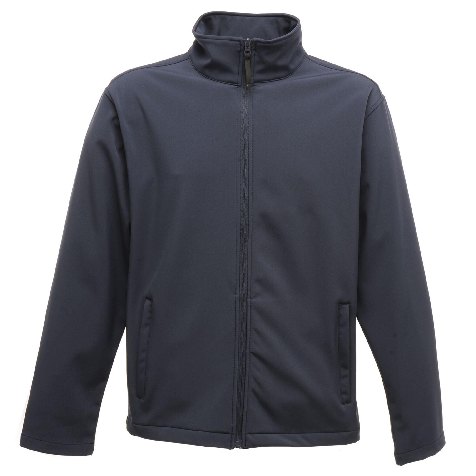 Classic Mens Water Repellent Softshell Jacket (Navy) 1/4