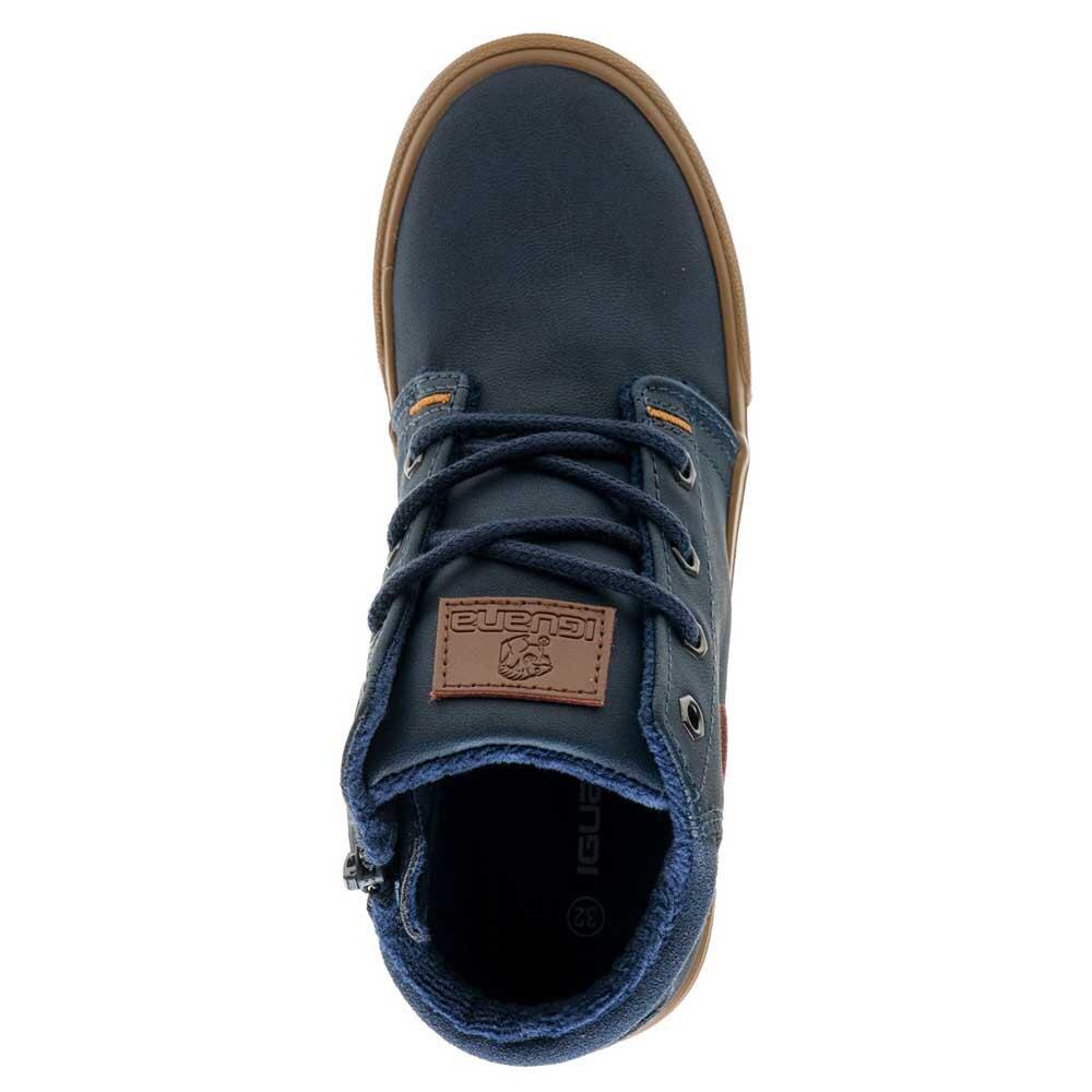 Childrens/Kids Hastin Mid Cut Casual Shoes (Navy/Camel) 4/4